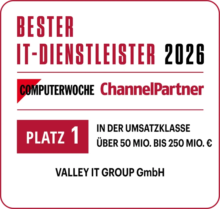 Bester IT-Dienstleister 2026 - Valley IT Group
