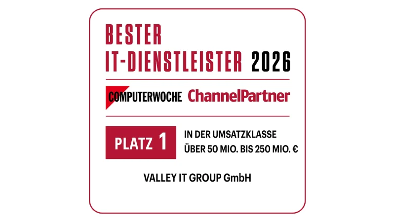 Bester IT-Dienstleister 2026 - Valley IT Group